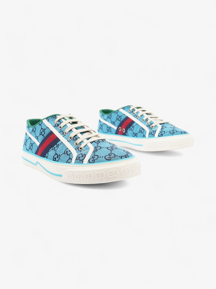 Gucci Tennis 1977 Blue GG Canvas EU 44 UK 10 Image 2