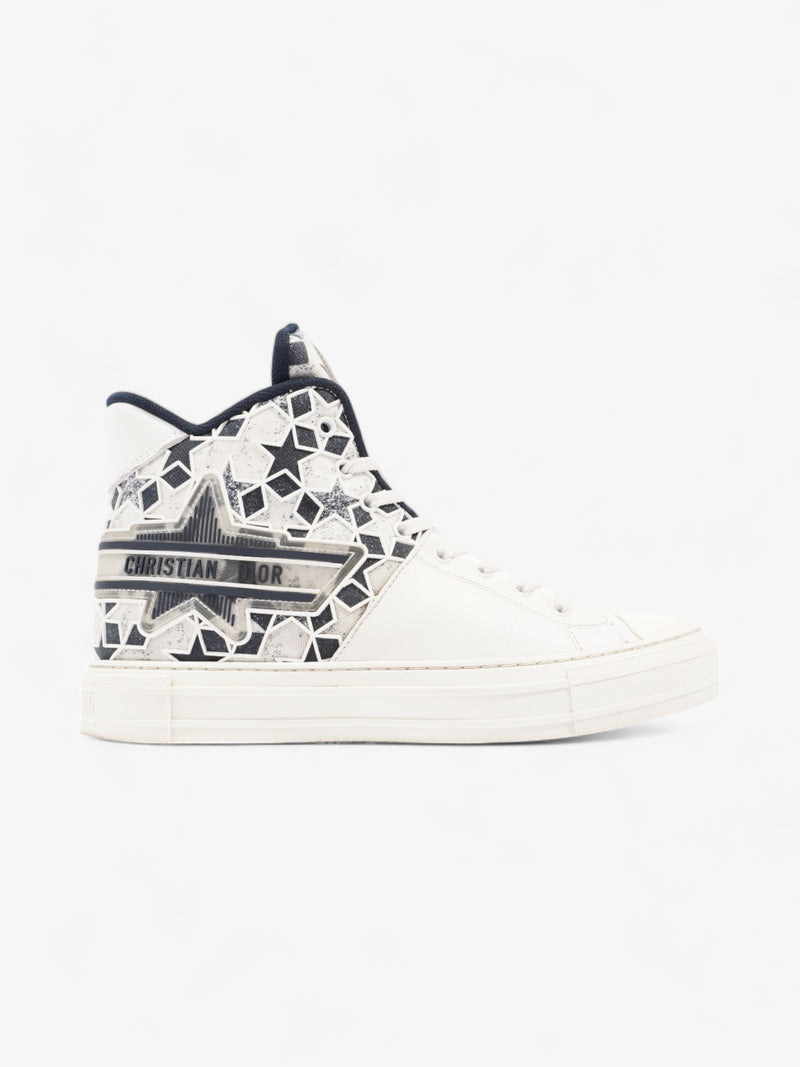  Walk'n'Dior Star Sneakers White / Navy Leather EU 41 UK 7