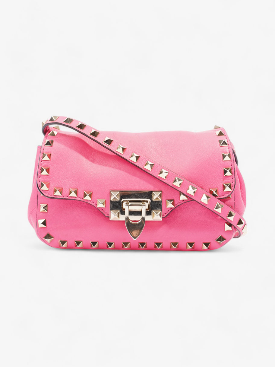 Valentino Rockstud Bag Neon Pink Leather Image 1