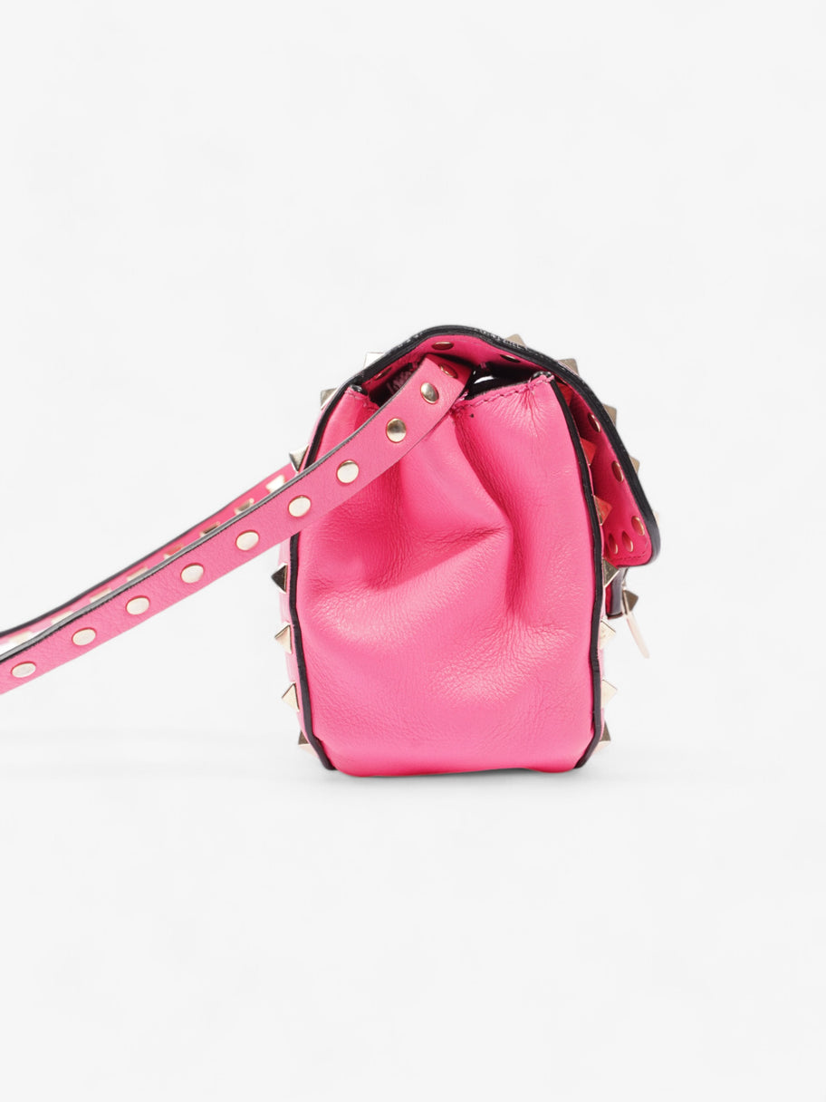 Valentino Rockstud Bag Neon Pink Leather Image 5