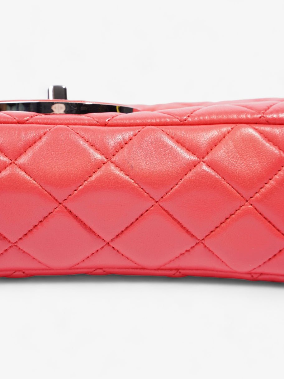 Icon Double Flap Coral Lambskin Leather Image 14