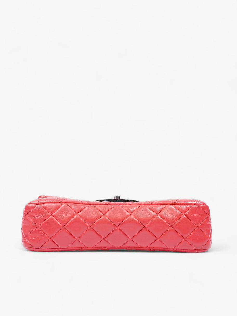 Icon Double Flap Coral Lambskin Leather Image 7