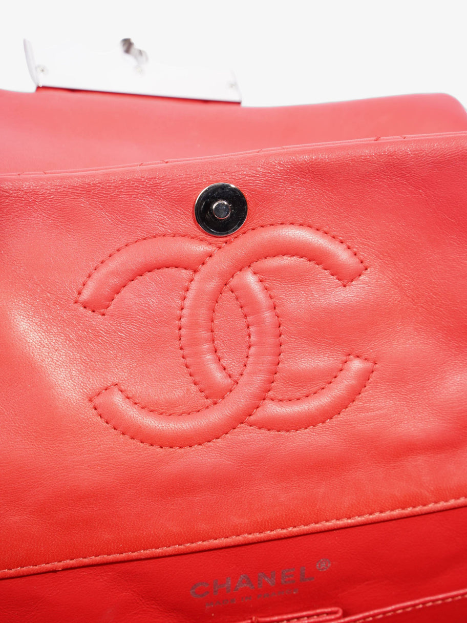 Icon Double Flap Coral Lambskin Leather Image 8