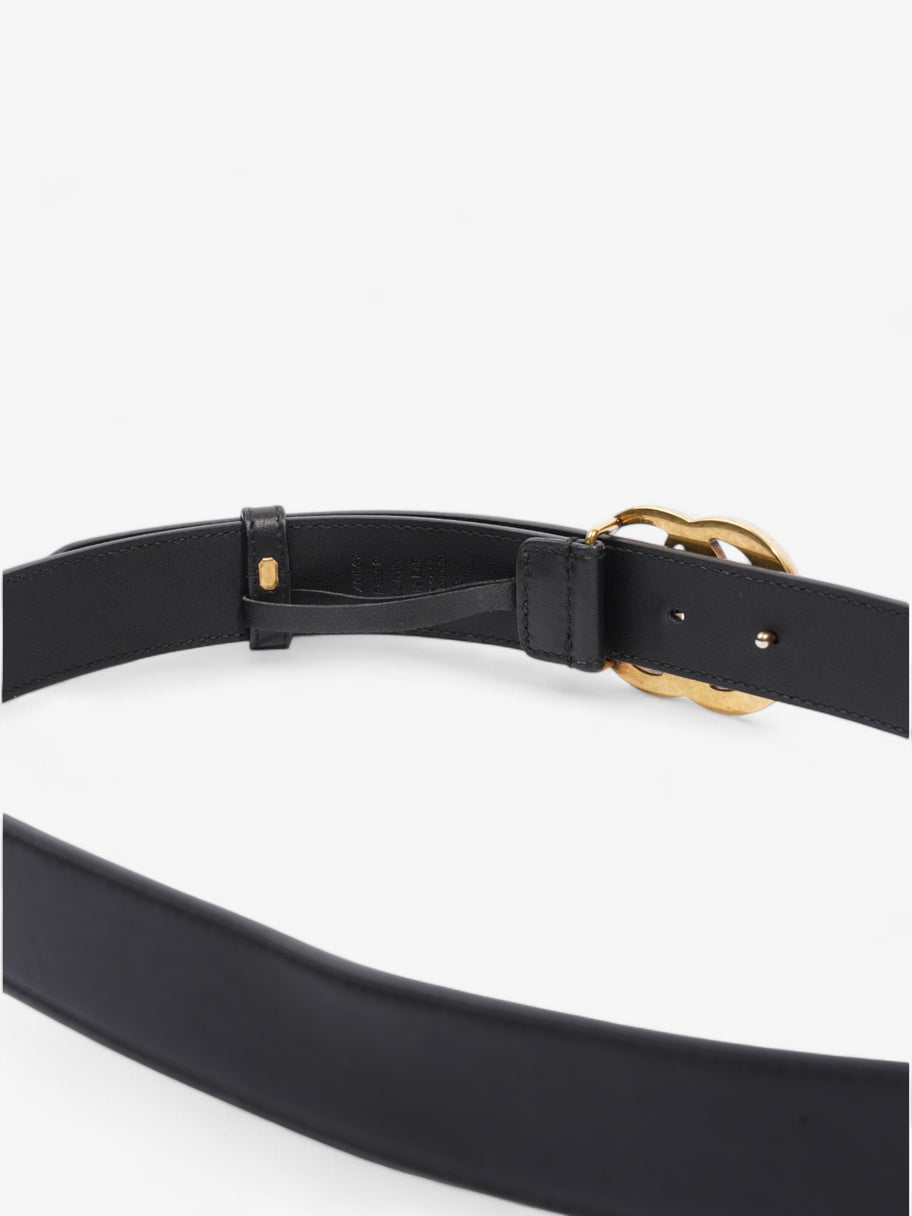 Gucci GG Marmont Belt Black / Gold Leather 85cm / 34