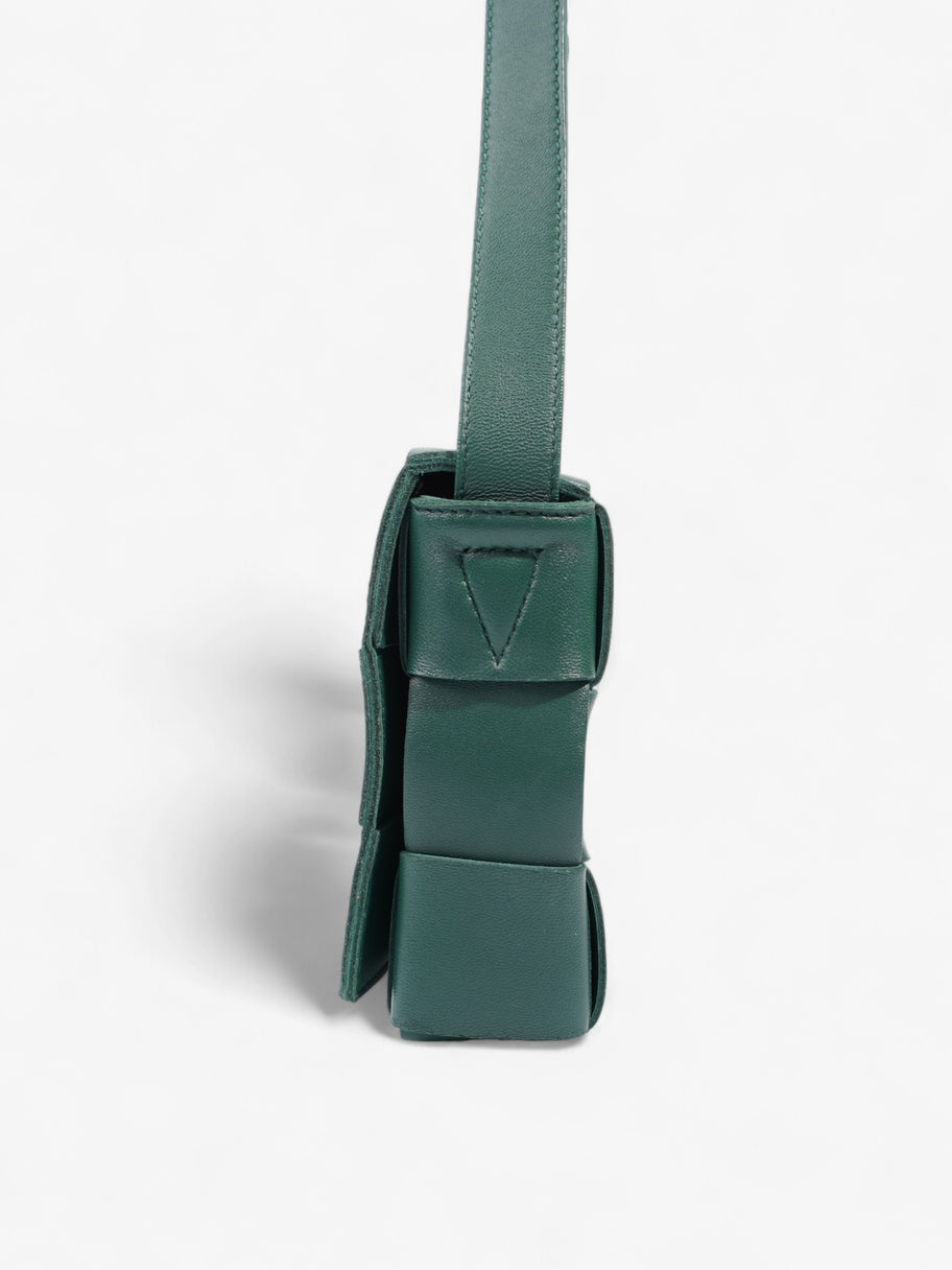 Bottega Veneta Cassette Green Intrecciato Leather Image 3