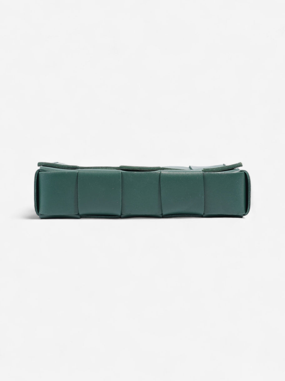 Bottega Veneta Cassette Green Intrecciato Leather Image 6