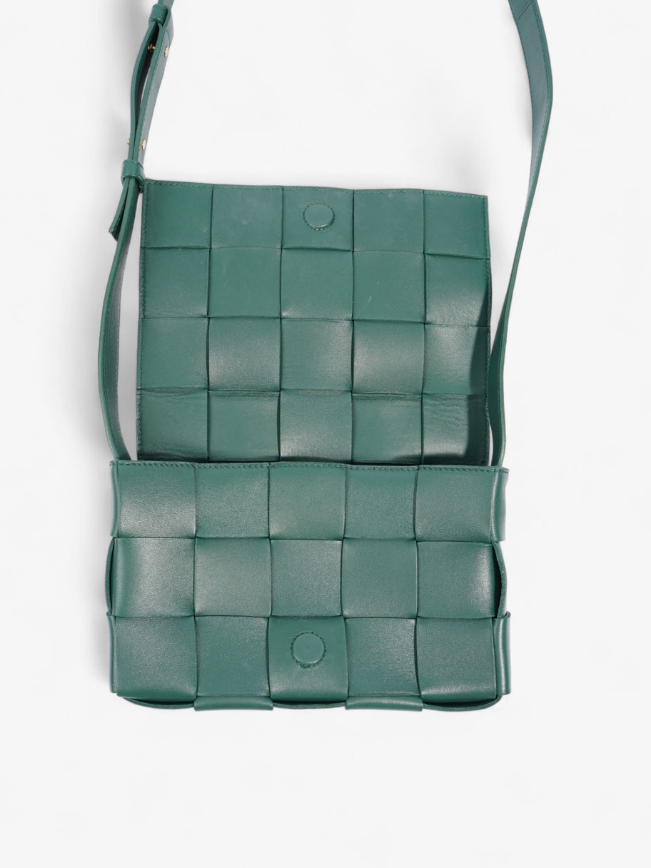 Bottega Veneta Cassette Green Intrecciato Leather Image 7