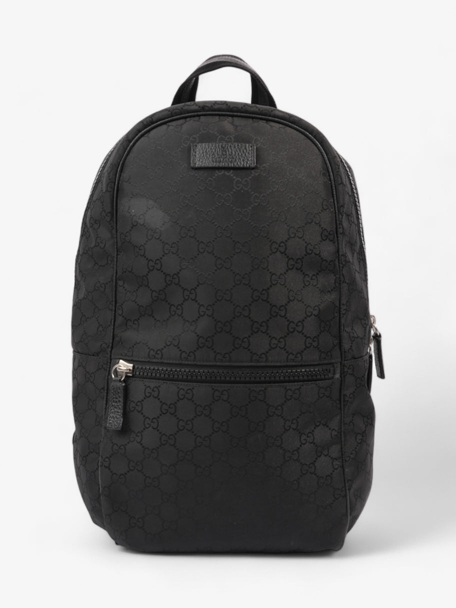 Gucci Double Zip Backpack Black GG Supreme Nylon Image 1