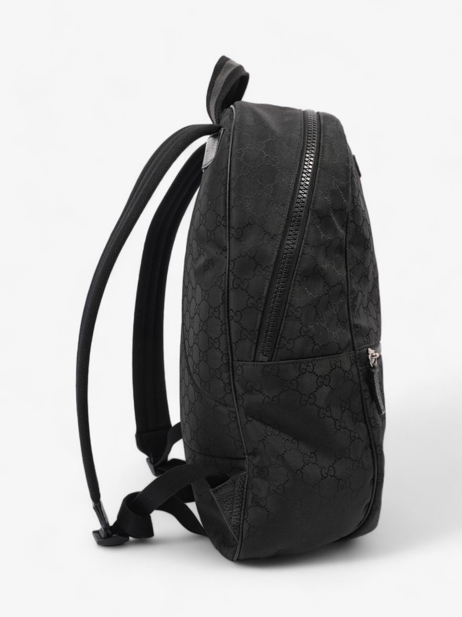 Gucci Double Zip Backpack Black GG Supreme Nylon Image 5