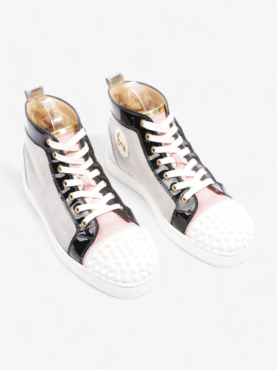 Lou Spikes High-tops  Grey / White / Pink Suede EU 41 UK 7 Image 8
