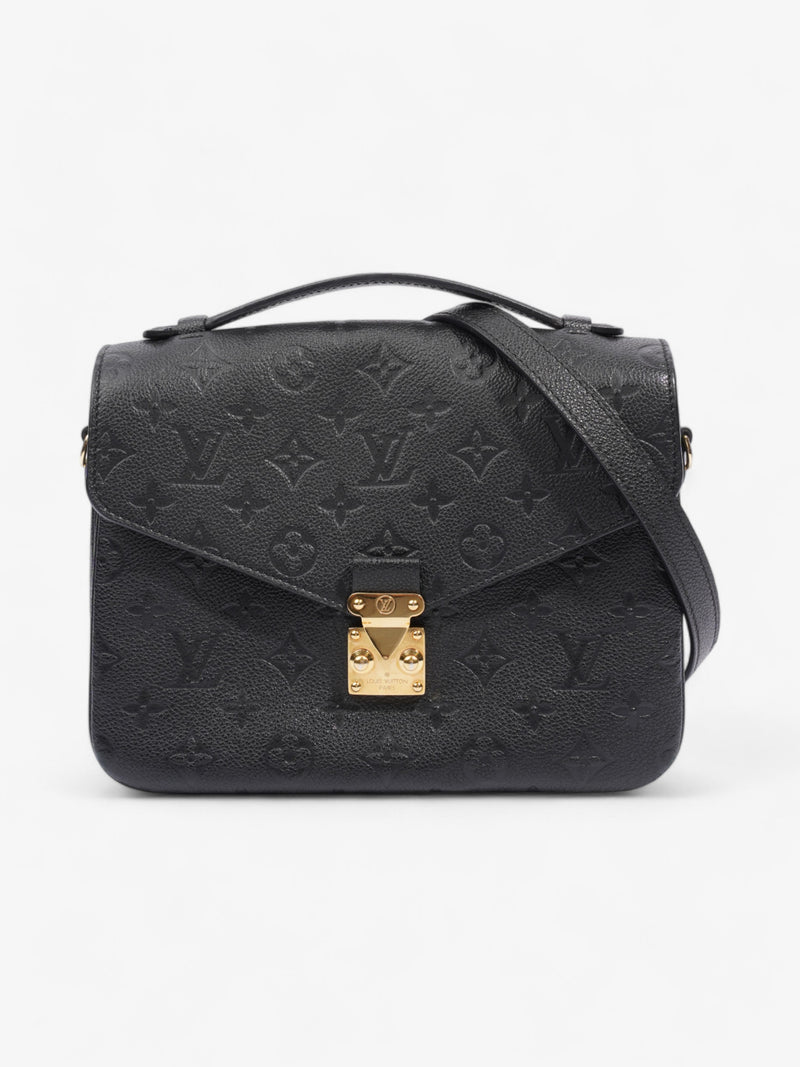  Louis Vuitton Pochette Metis Black Empreinte Leather