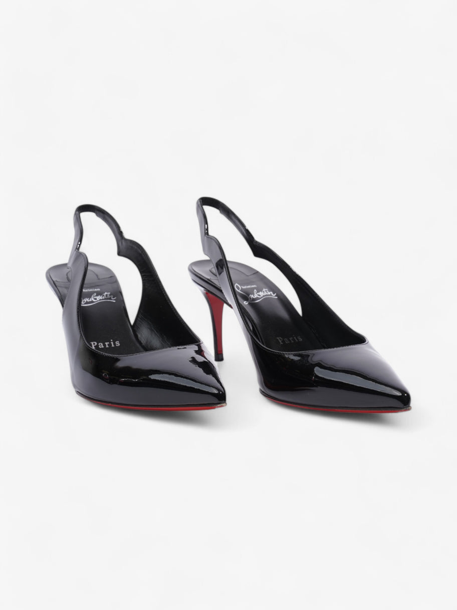 Christian Louboutin Hot Chick Slingback 70mm Black Patent Leather EU 38 UK 5 Image 2