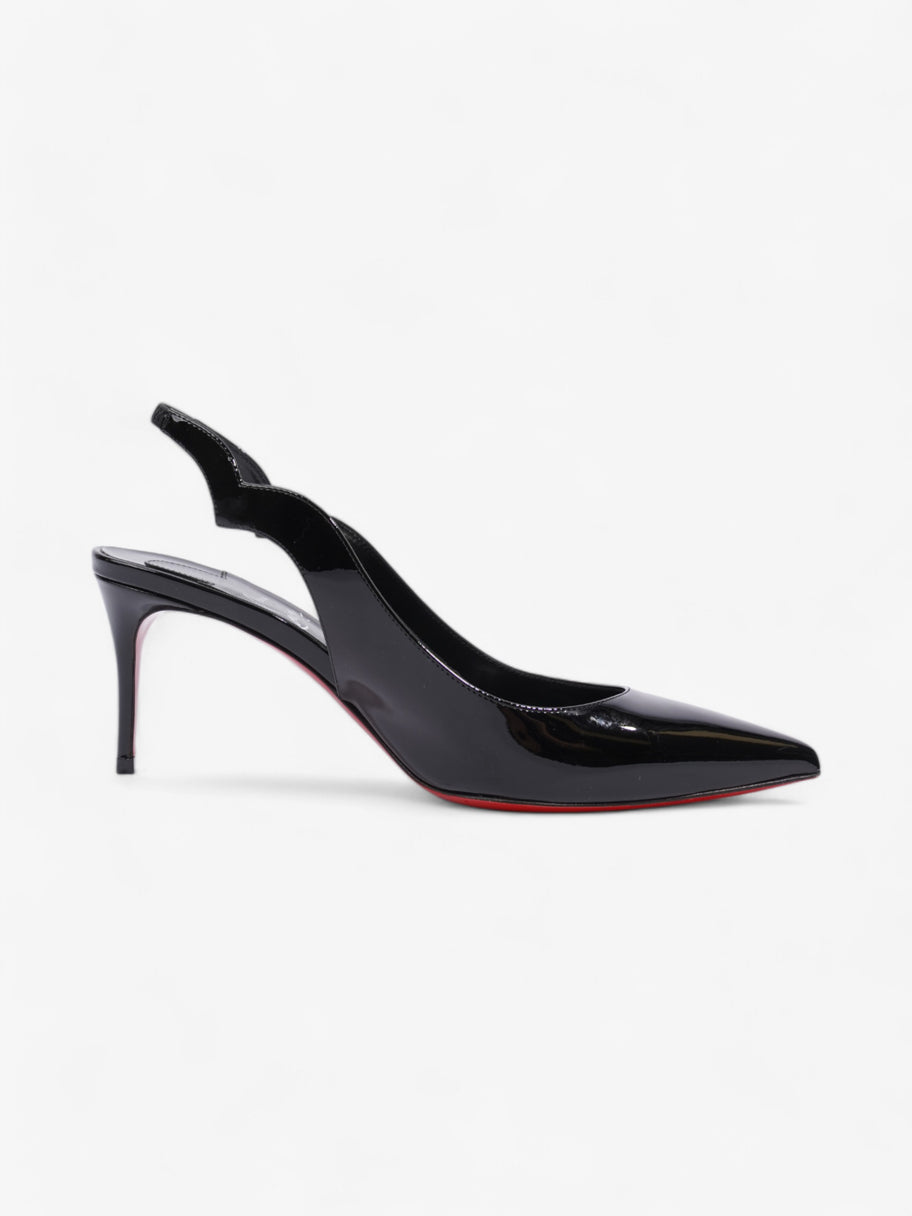 Christian Louboutin Hot Chick Slingback 70mm Black Patent Leather EU 38 UK 5 Image 4