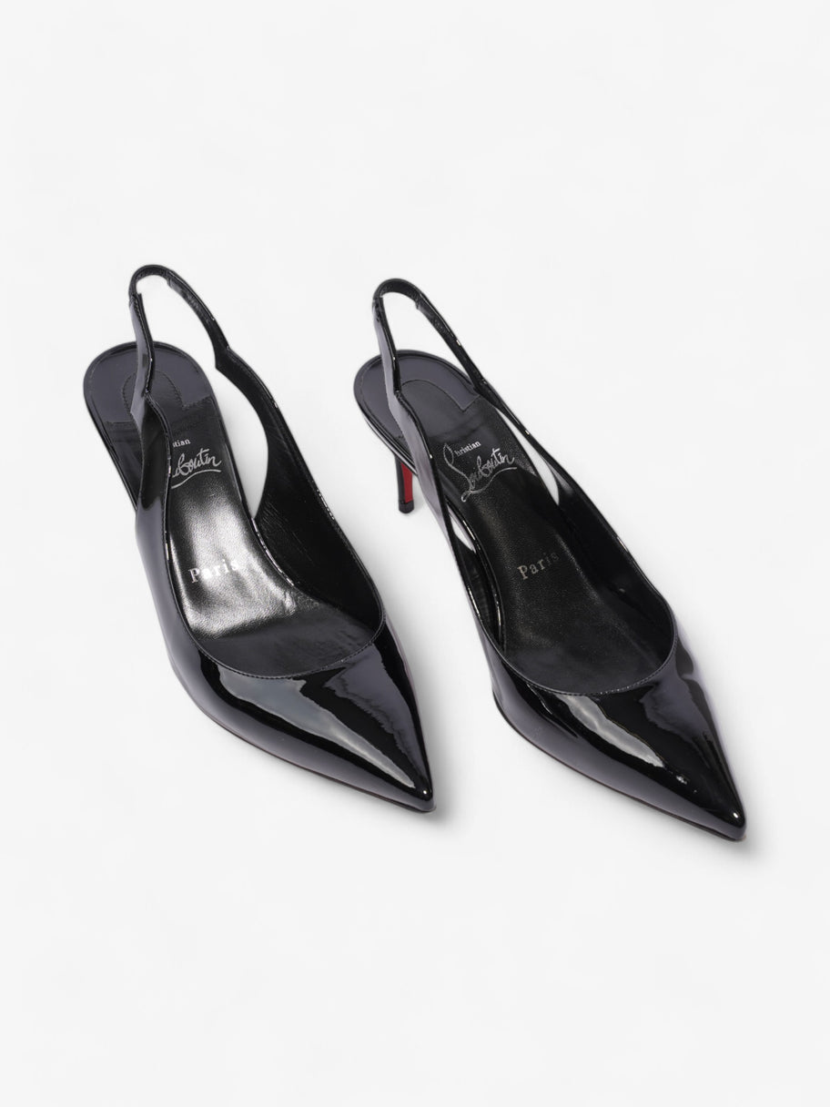 Christian Louboutin Hot Chick Slingback 70mm Black Patent Leather EU 38 UK 5 Image 8