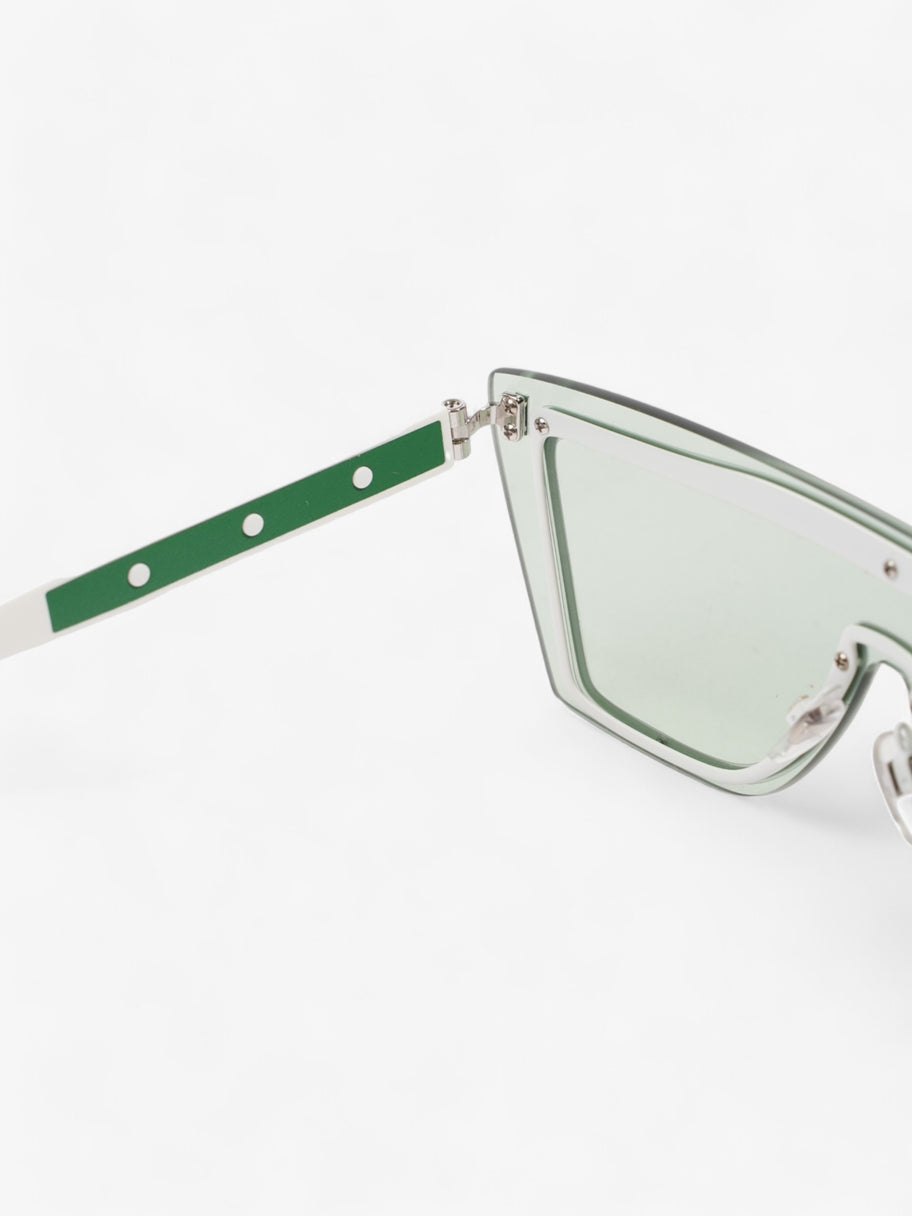 Valentino Mirrored Sunglasses Green / White Acetate 140mm Image 5