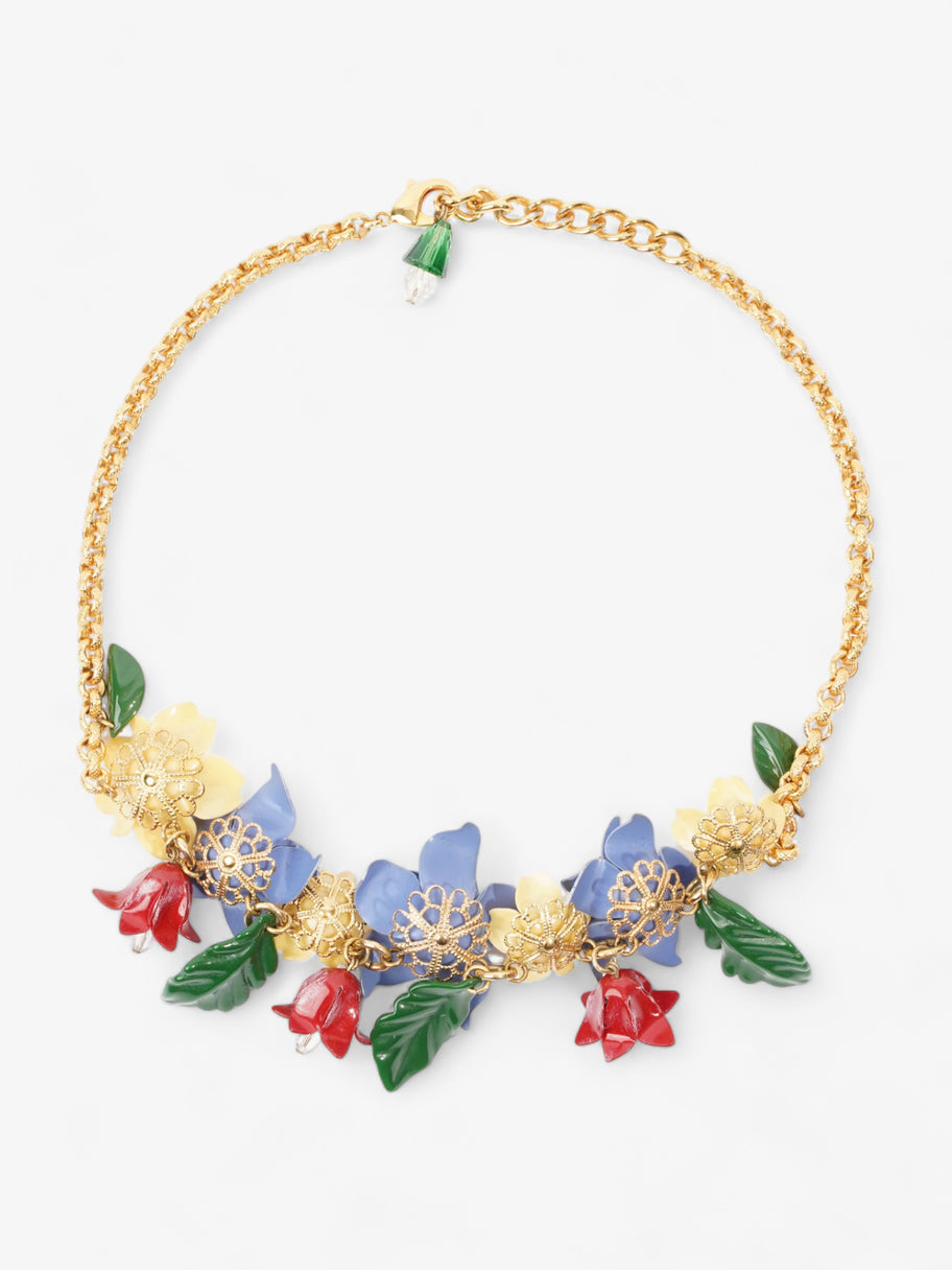 Floral Costume Necklace Multcoloured Base Metal Image 4