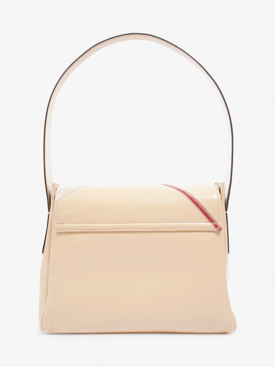 Burberry Shoulder Bag Beige / Red / Black Leather Image 4