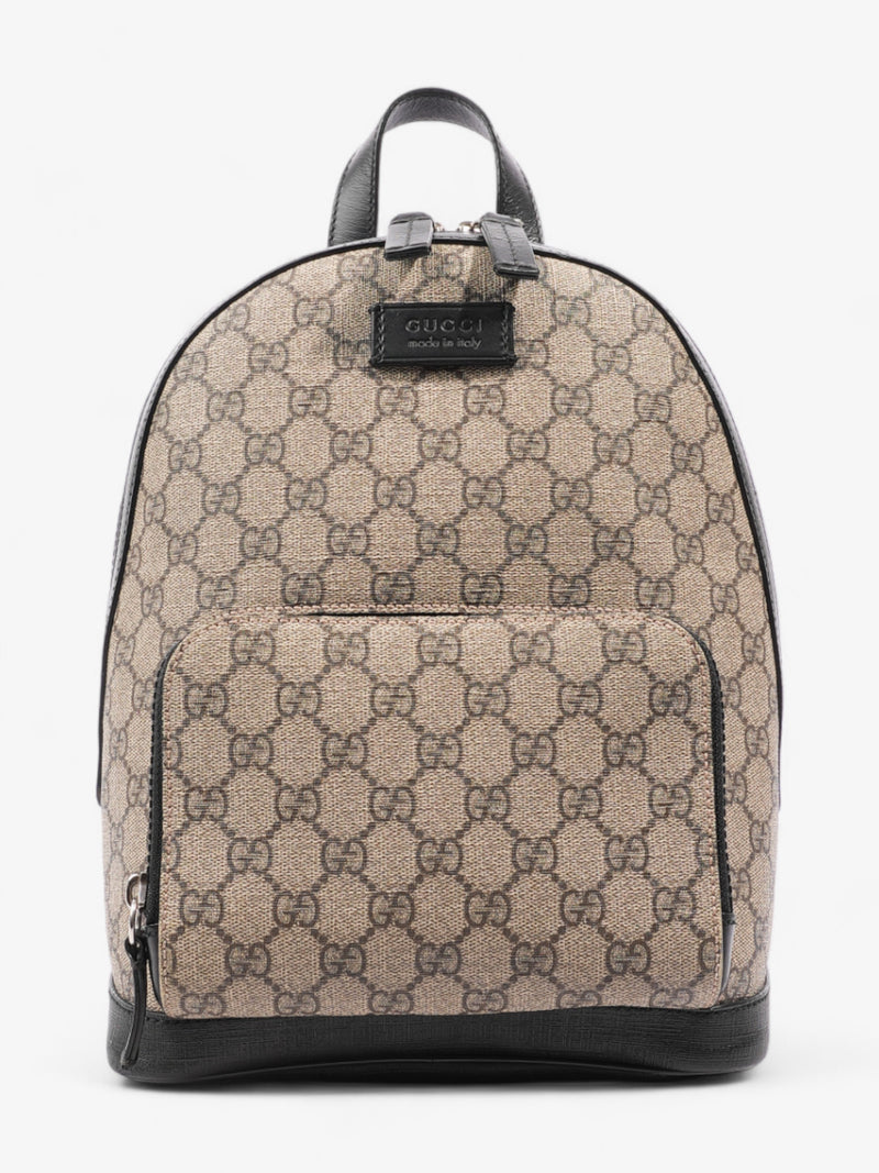  Gucci Eden Day Backpack GG Supreme / Black Coated Canvas Small