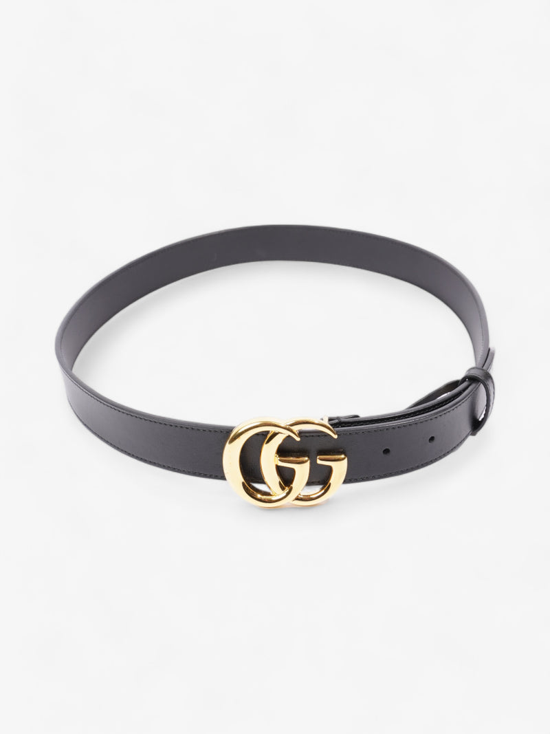  GG Marmont Belt Black Leather 85cm 34