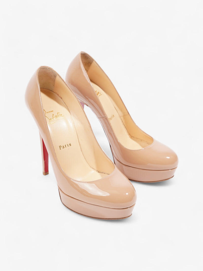  Christian Louboutin Bianca 140 Nude Patent Leather EU 38.5 UK 5.5