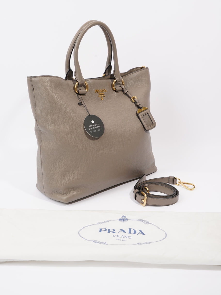 Prada Daino Grey Leather Image 12