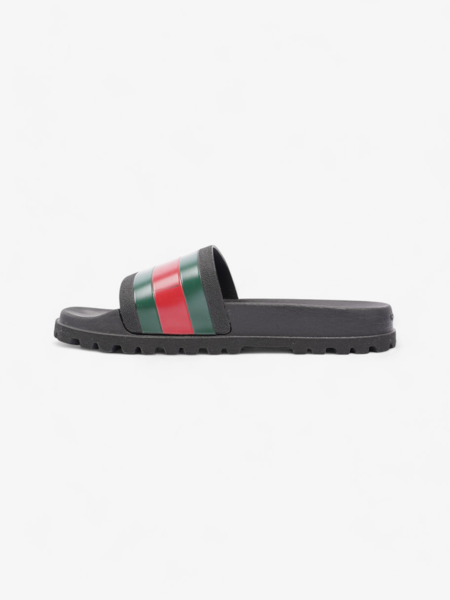 Gucci Pursuit Trek Slides Black / Green / Red Rubber EU 43 UK 9 Image 3