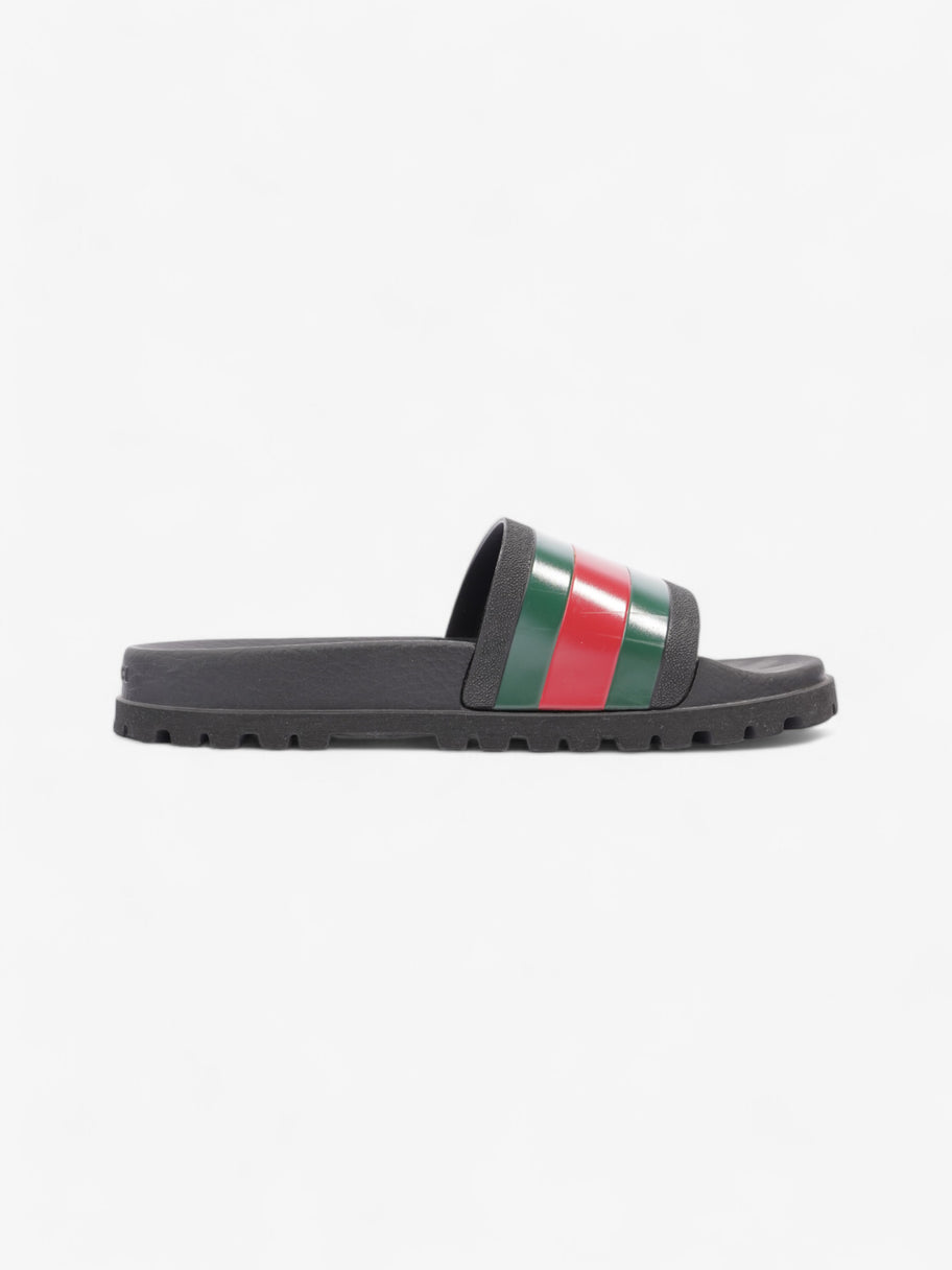 Gucci Pursuit Trek Slides Black / Green / Red Rubber EU 43 UK 9 Image 4