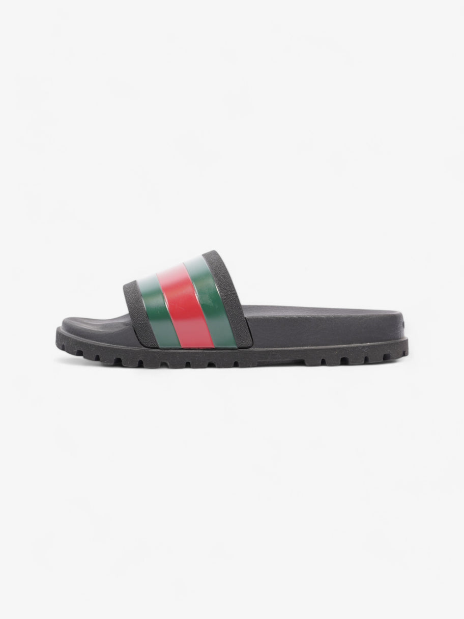 Gucci Pursuit Trek Slides Black / Green / Red Rubber EU 43 UK 9 Image 5