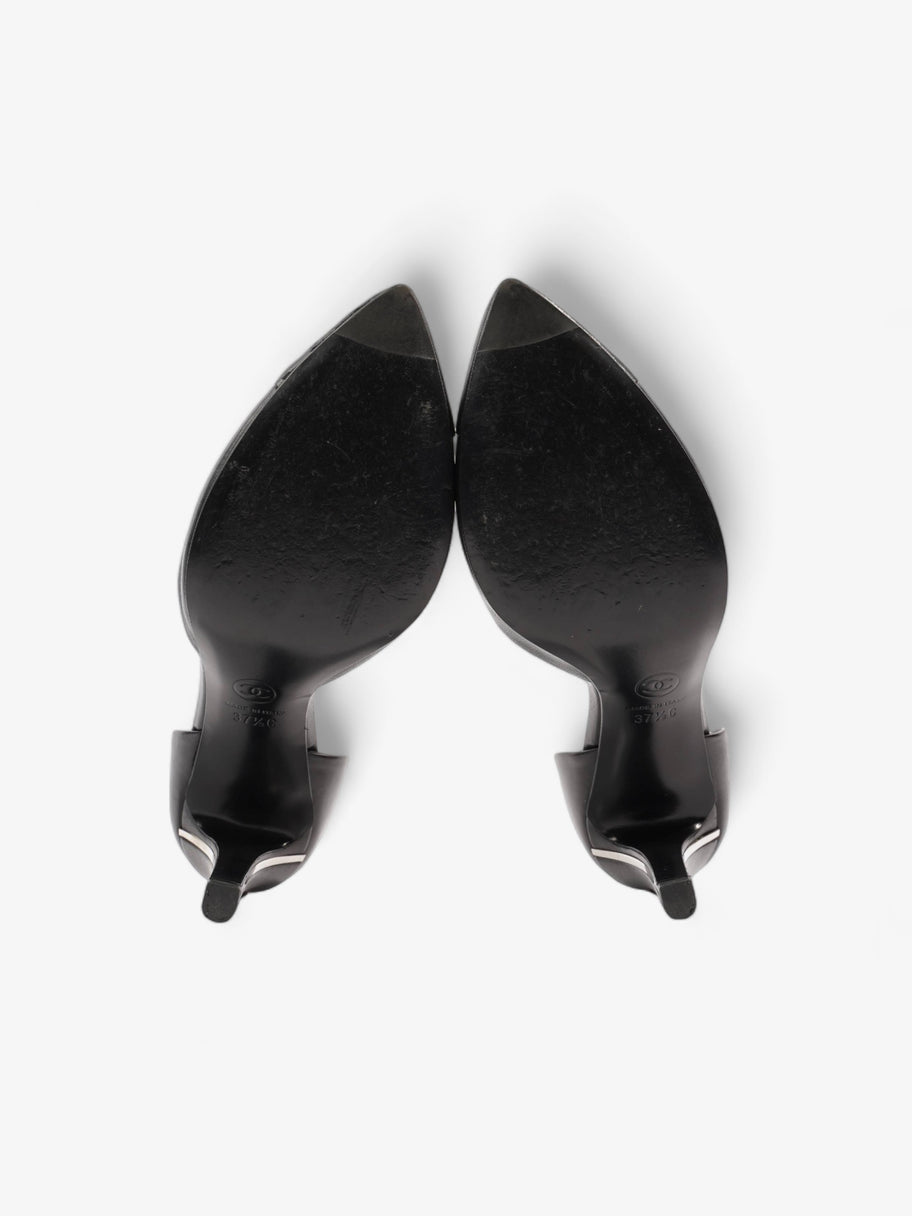 D'Orsay 8cm Black / Silver Leather EU 37.5 UK 4.5 Image 7