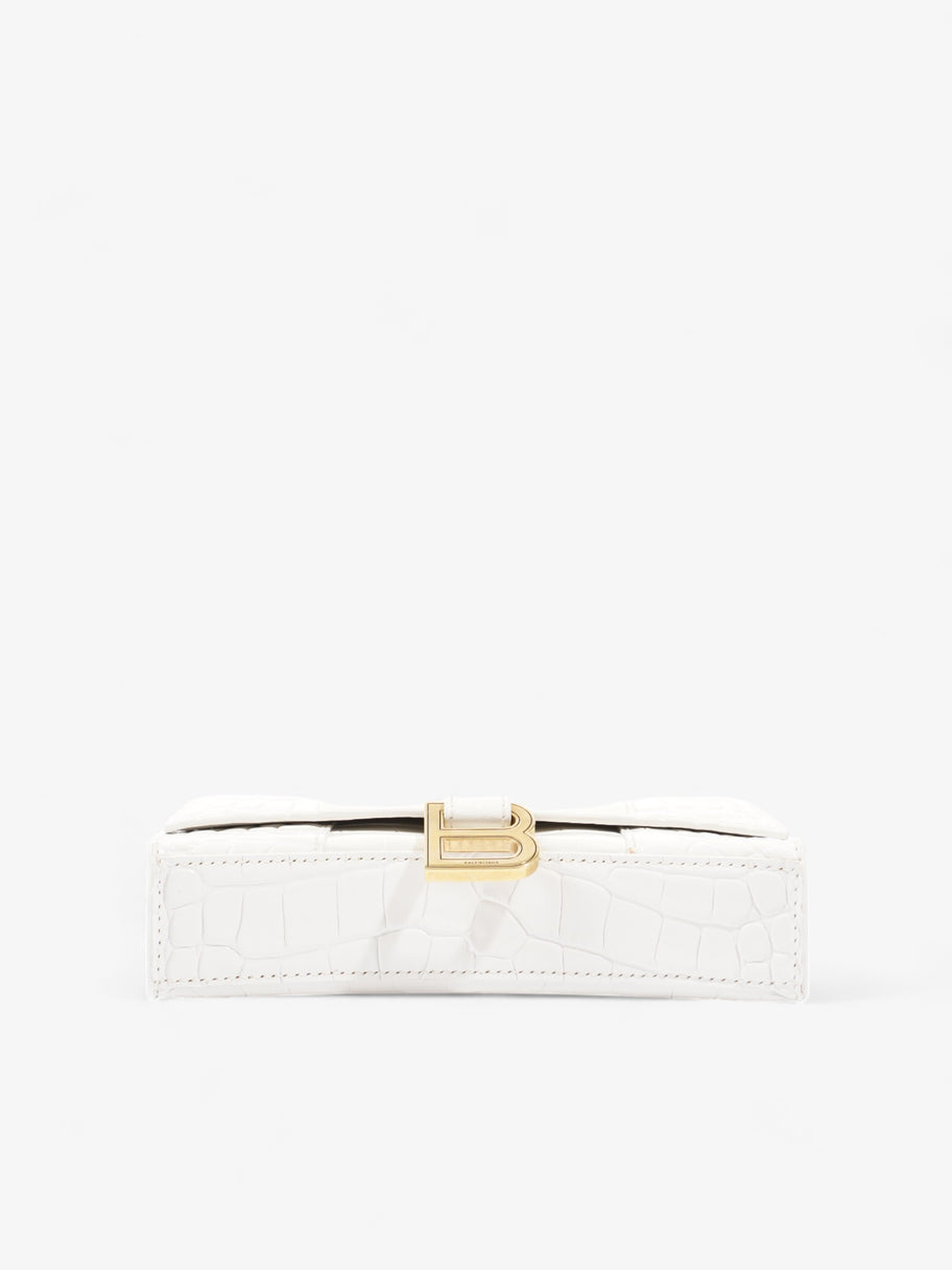 Hourglass Wallet On Chain White Calfskin Leather Image 6