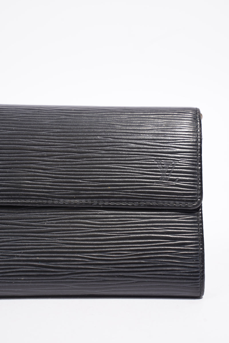  Long Wallet Black Epi Leather