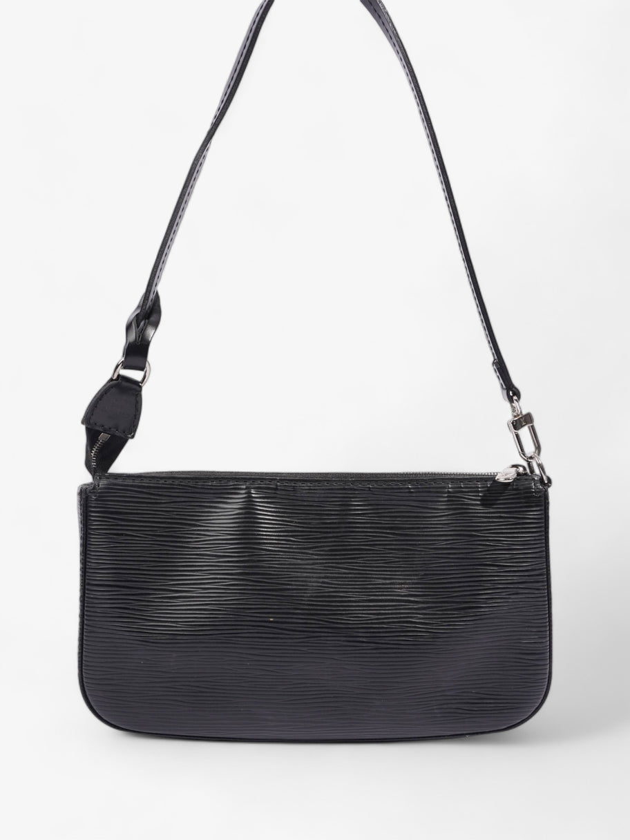 Pochette Accessoire Black Epi Leather Luxe Collective