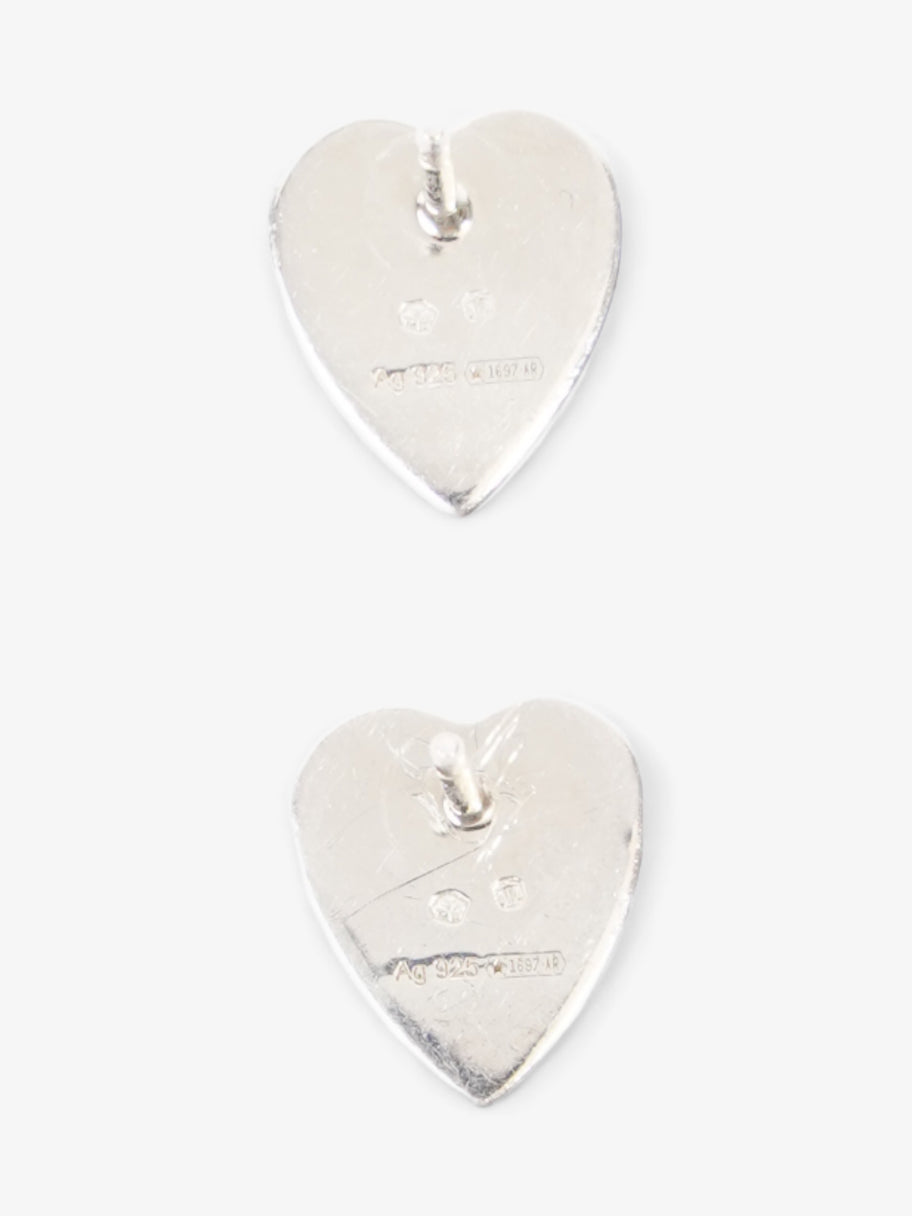 Gucci Heart Stud Earrings Silver Silver Sterling Image 3