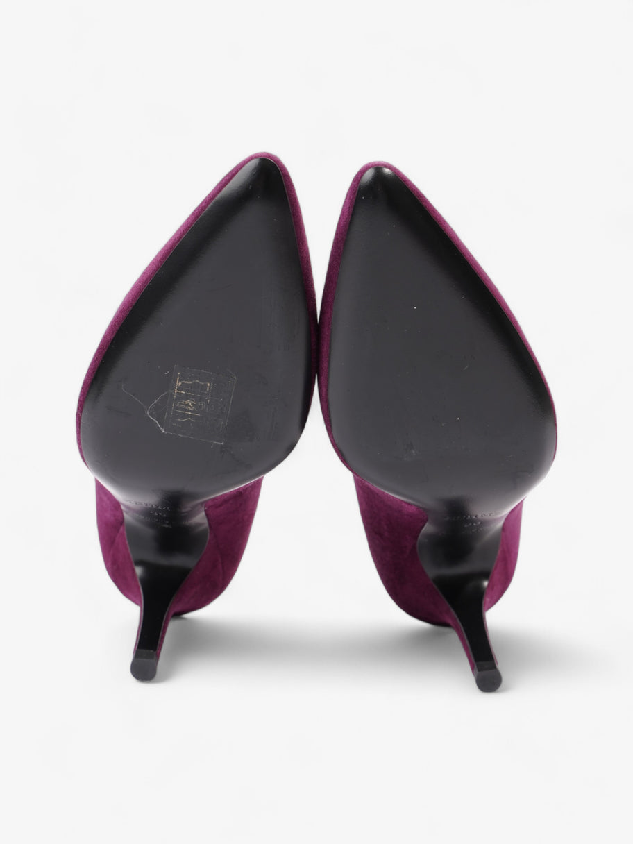 Hermes Suede Heels 80 Purple Suede EU 36 UK 3 Image 7