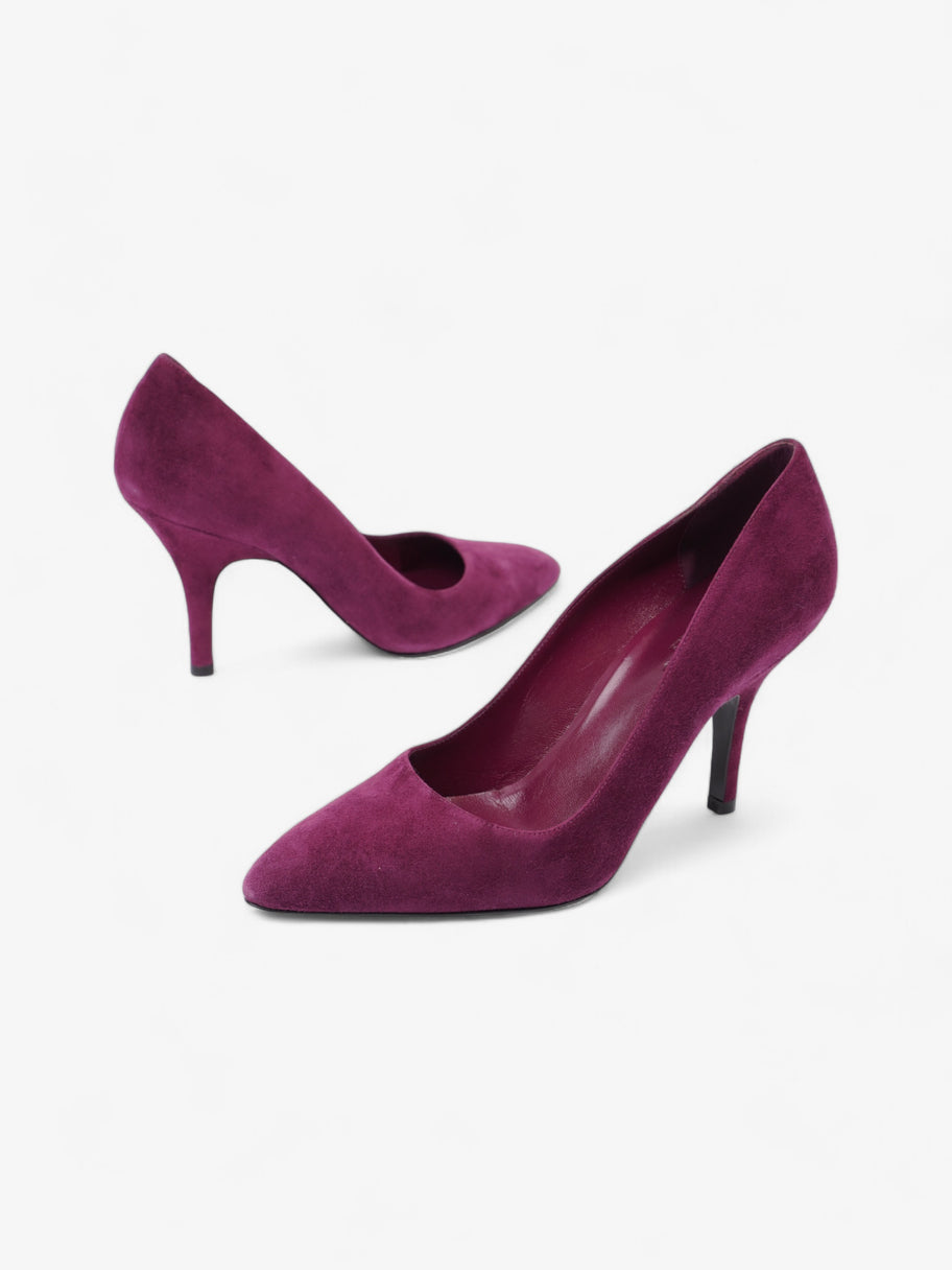 Hermes Suede Heels 80 Purple Suede EU 36 UK 3 Image 9