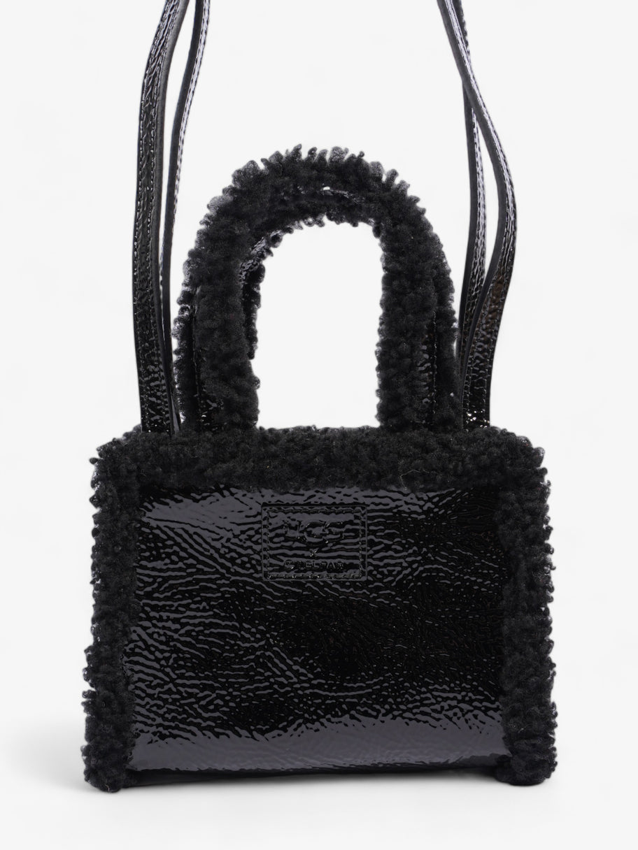 UGG X TELFAR Small Crinkle Black Patent Leather Image 4