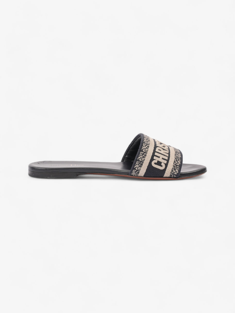 Christian Dior DWAY Slides Navy / Beige  Canvas EU 39 UK 6 Image 4