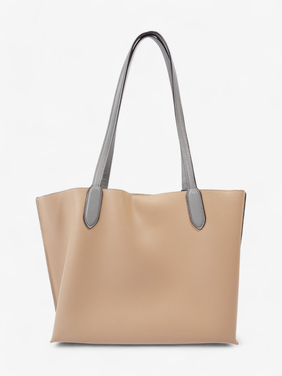 Coach Willow Tote Beige / Grey Leather Image 4