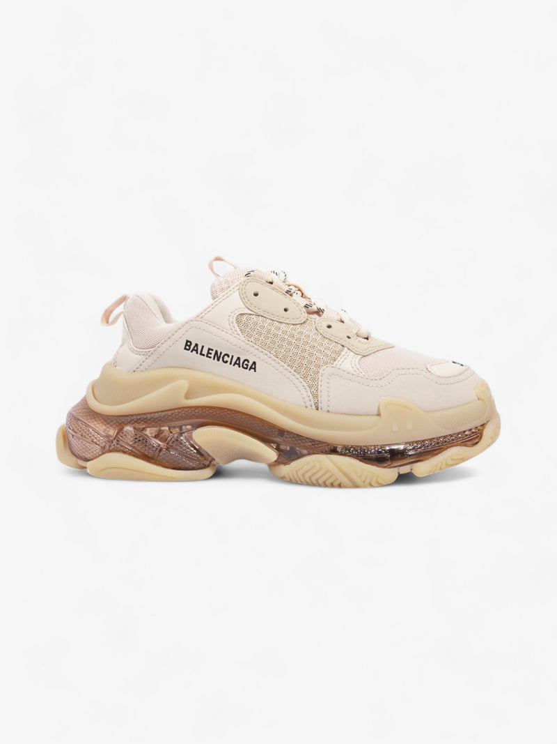  Balenciaga Triple S Clear Sole Beige  Mesh EU 38 UK 5