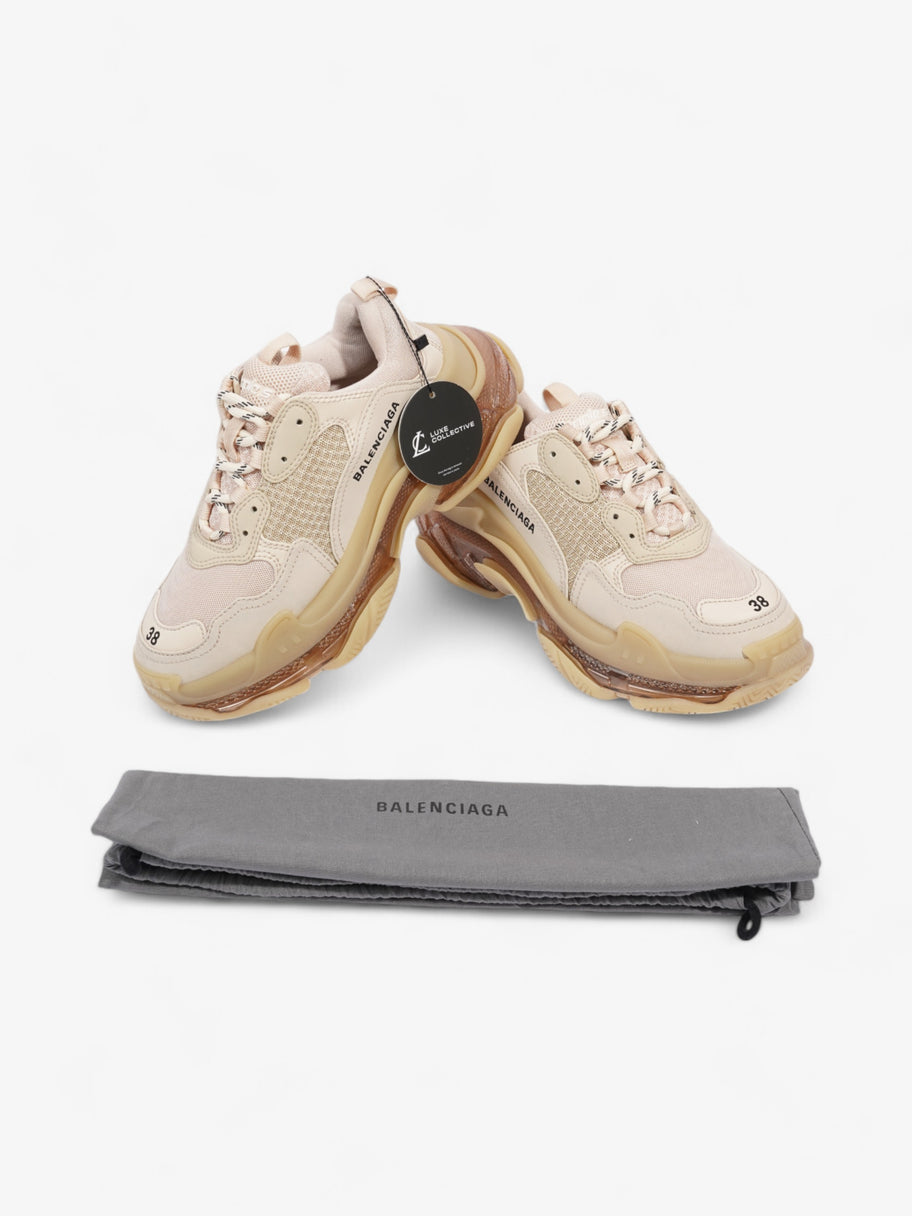 Balenciaga Triple S Clear Sole Beige  Mesh EU 38 UK 5 Image 10