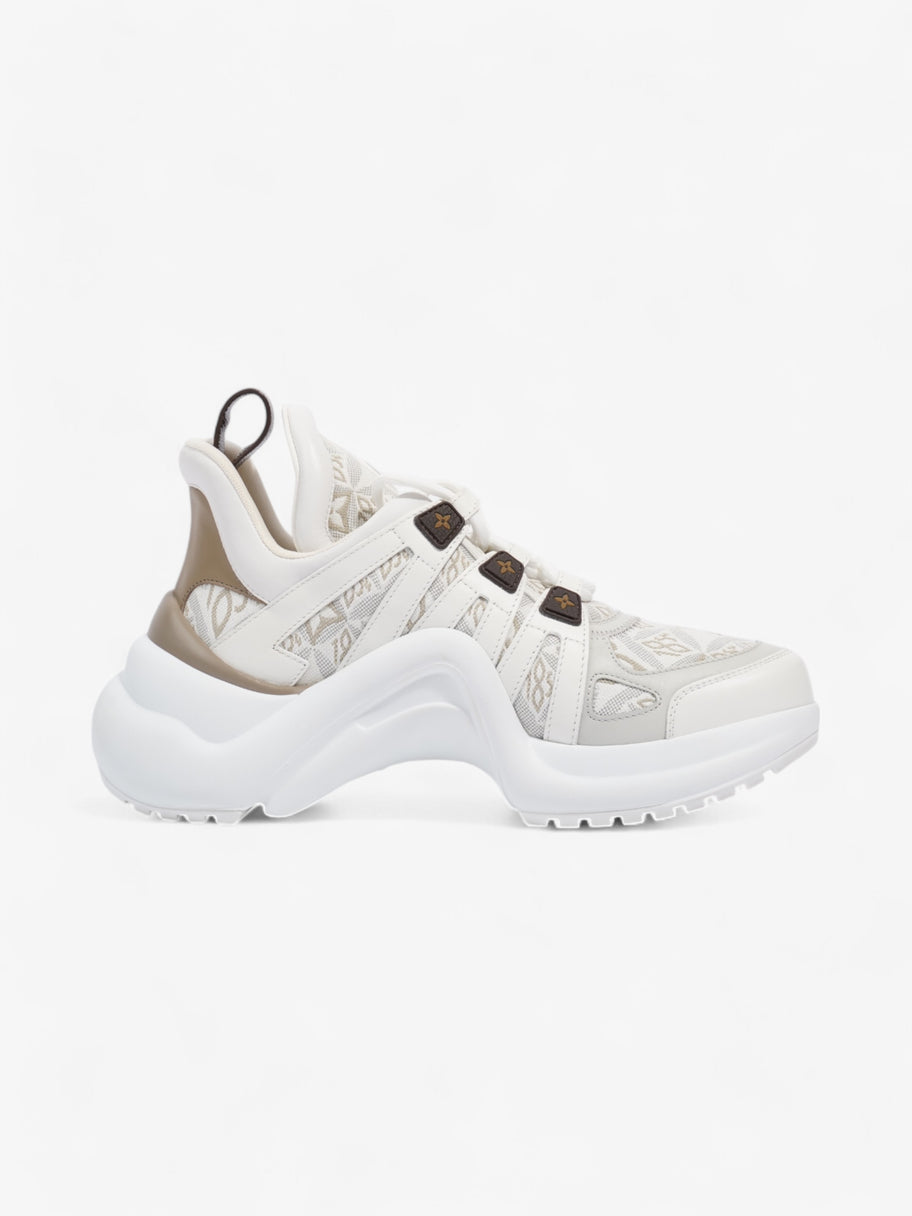 Louis Vuitton Archlight Sneakers White  / Beige  / Brown Canvas EU 37 UK 4 Image 4