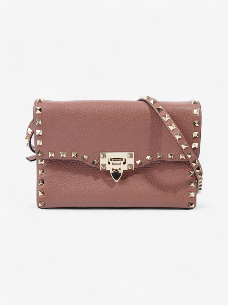  Valentino Rockstud Nude Pink Grained Leather Small