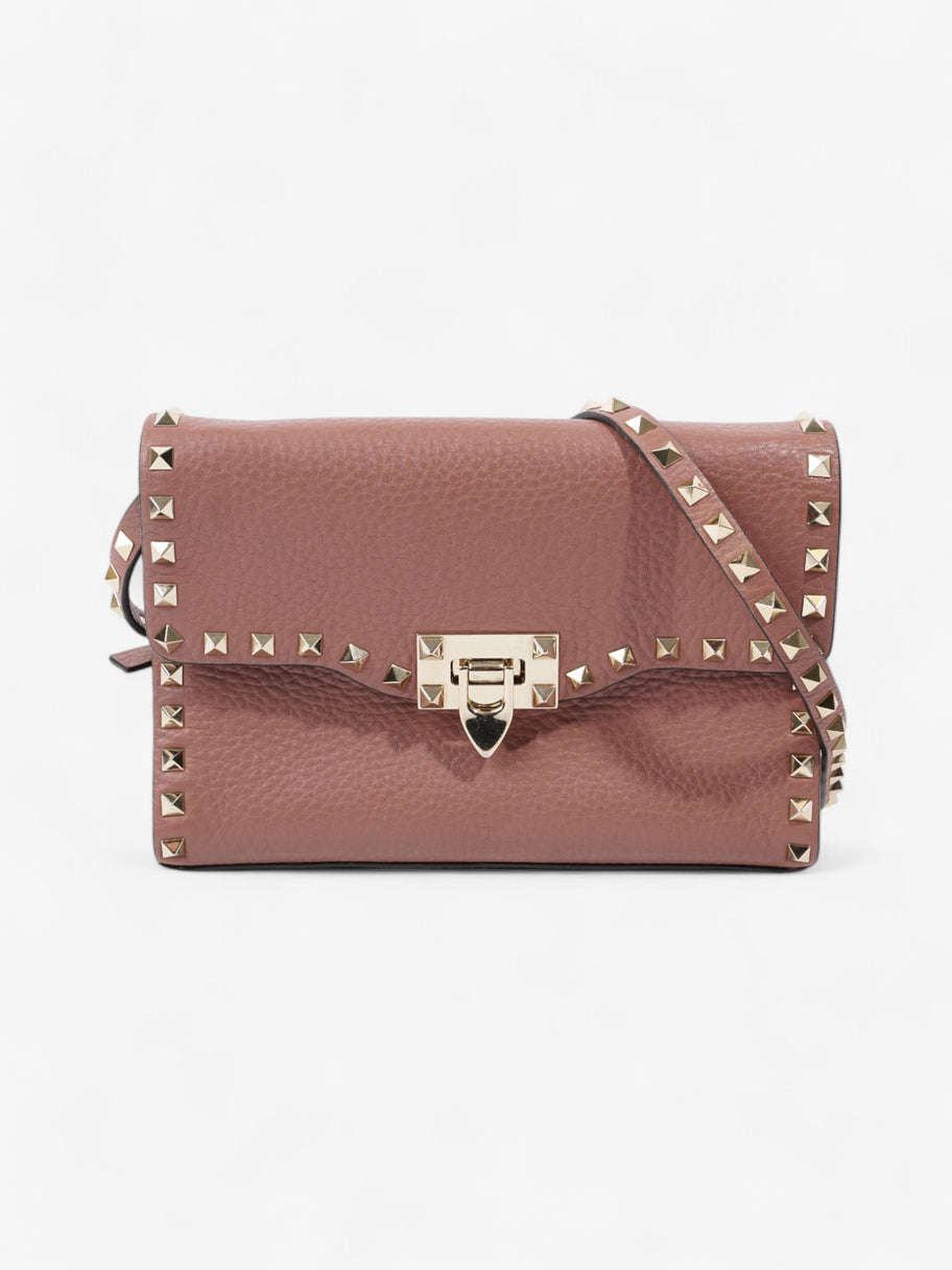 Valentino Rockstud Nude Pink Grained Leather Small Image 1