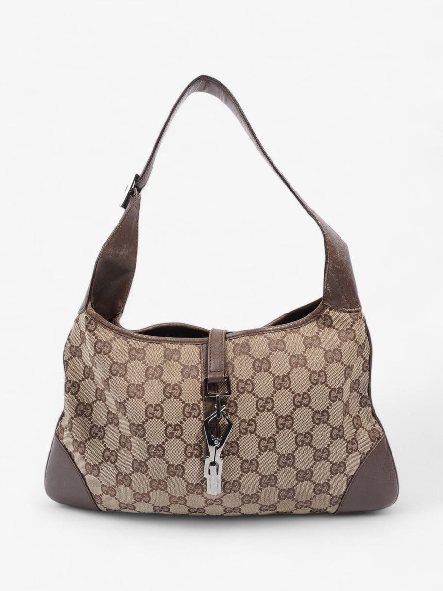 Gucci Vintage Jackie GG Supreme / Brown Canvas Small Image 1