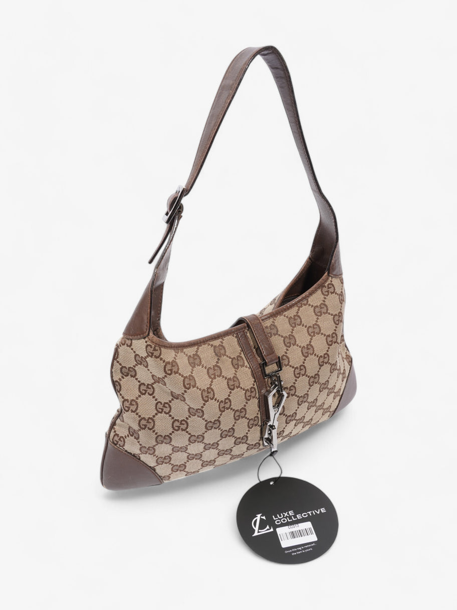 Gucci Vintage Jackie GG Supreme / Brown Canvas Small Image 11