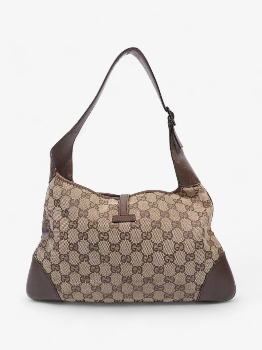 Gucci Vintage Jackie GG Supreme / Brown Canvas Small Image 4