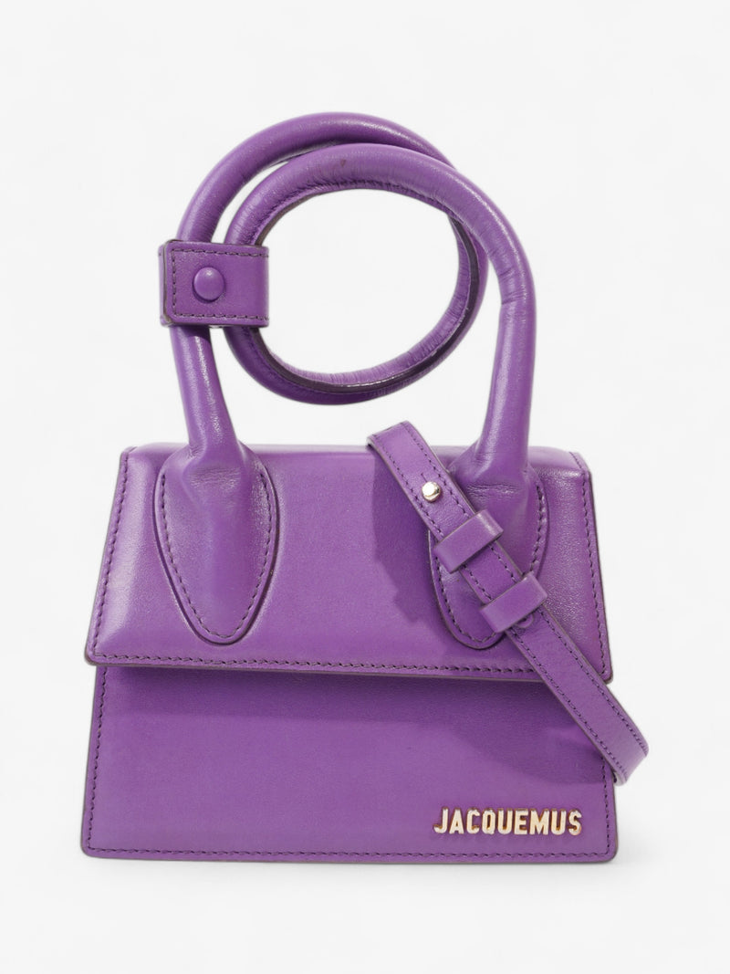  Jacquemus Le Chiquito Noeud Purple  Leather