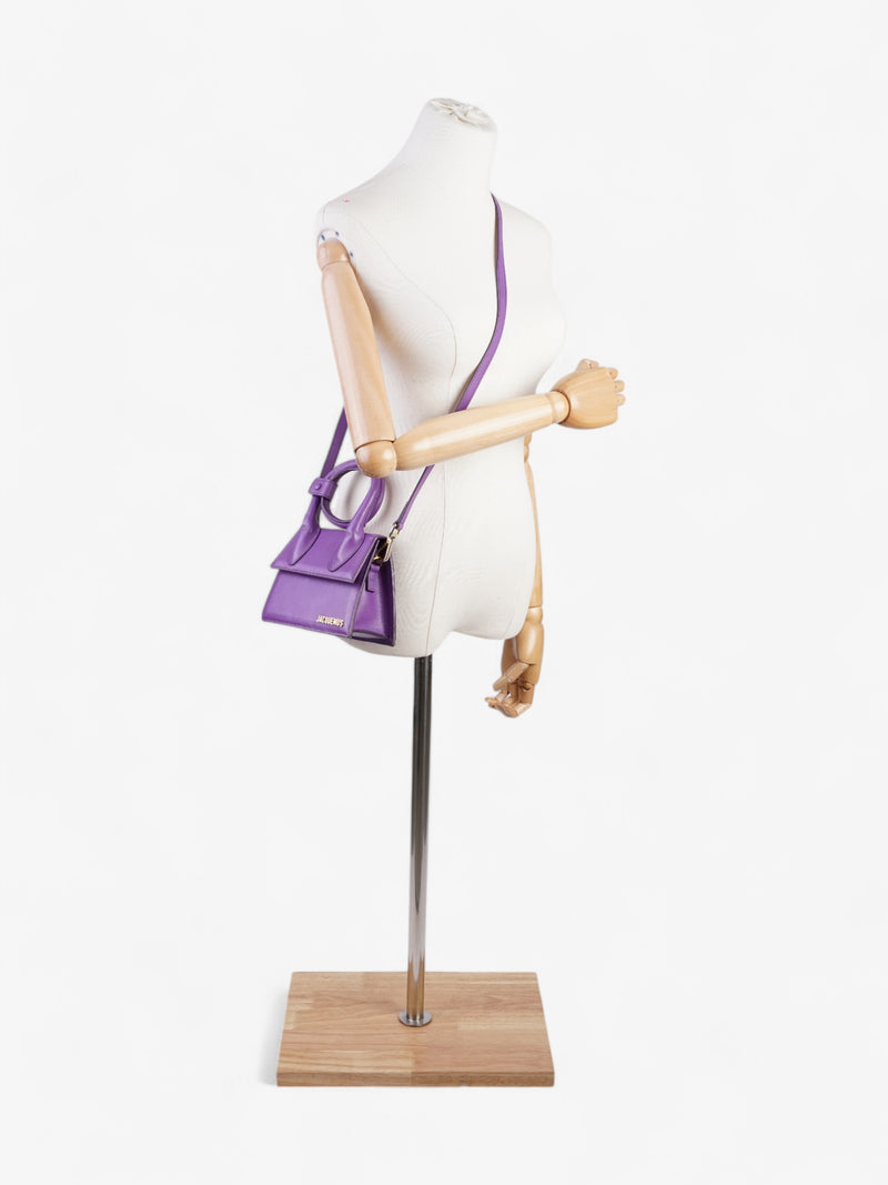  Jacquemus Le Chiquito Noeud Purple  Leather