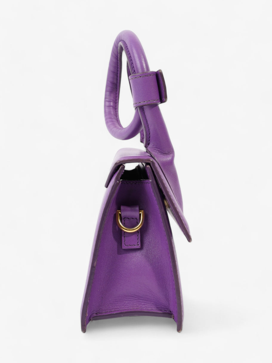 Jacquemus Le Chiquito Noeud Purple  Leather Image 12