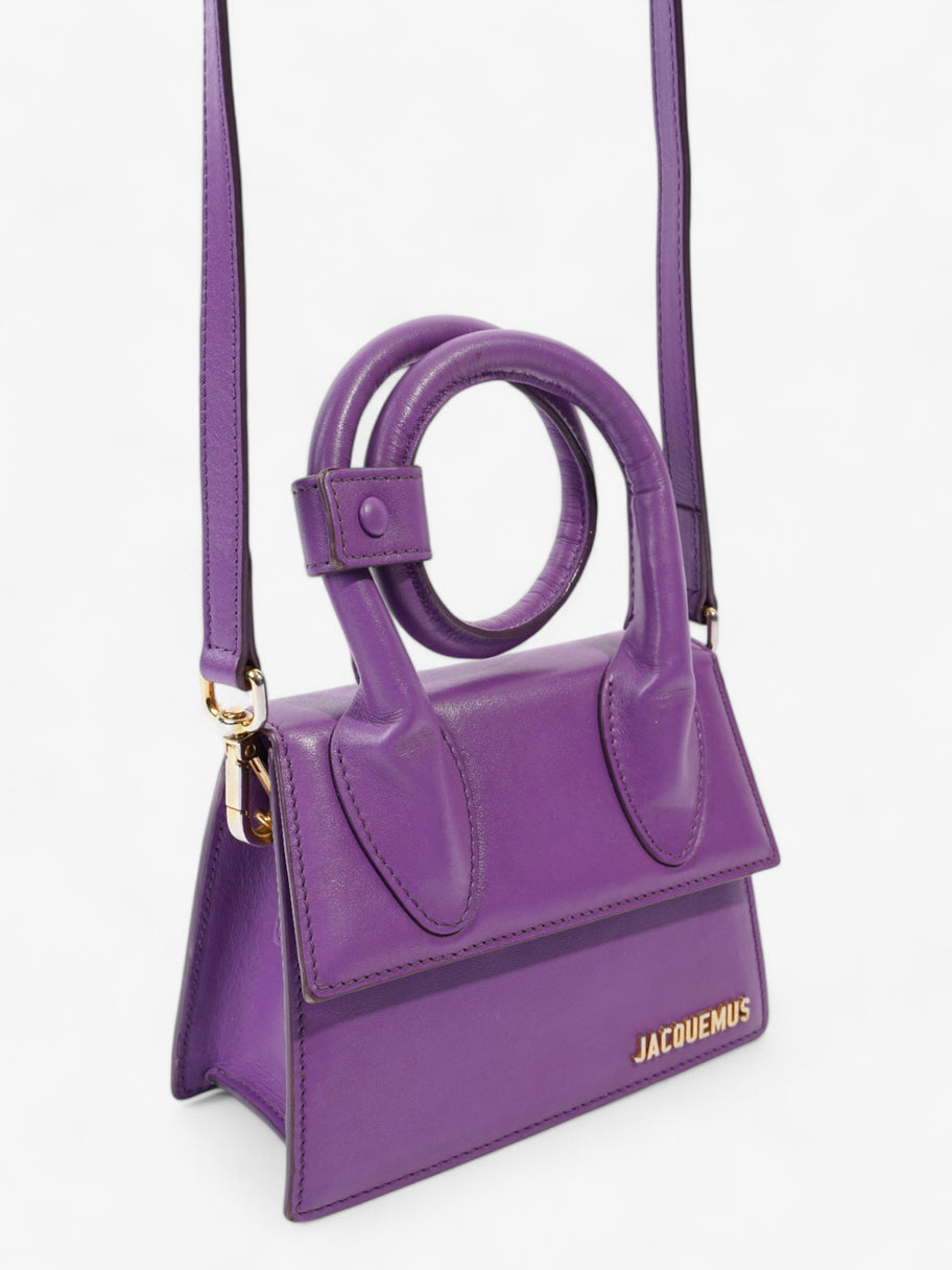 Jacquemus Le Chiquito Noeud Purple  Leather Image 7